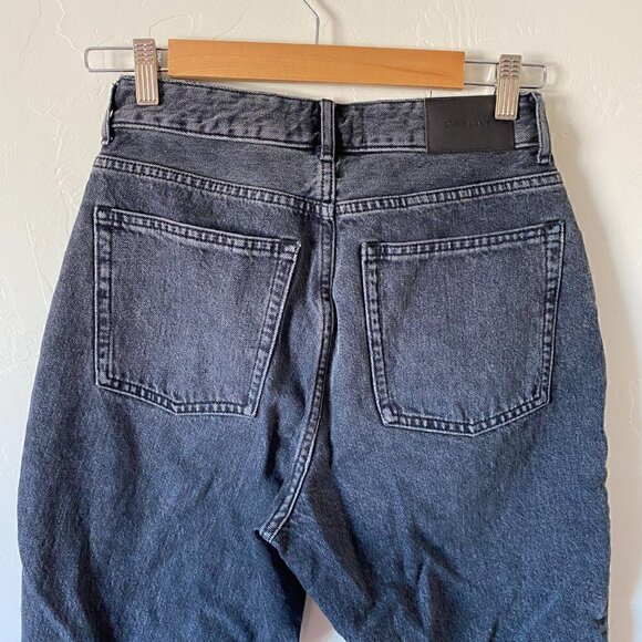 Everlane Curvy 90's Cheeky Straight Leg Ankle Jeans Button Fly Hartford Night - Picture 6 of 8